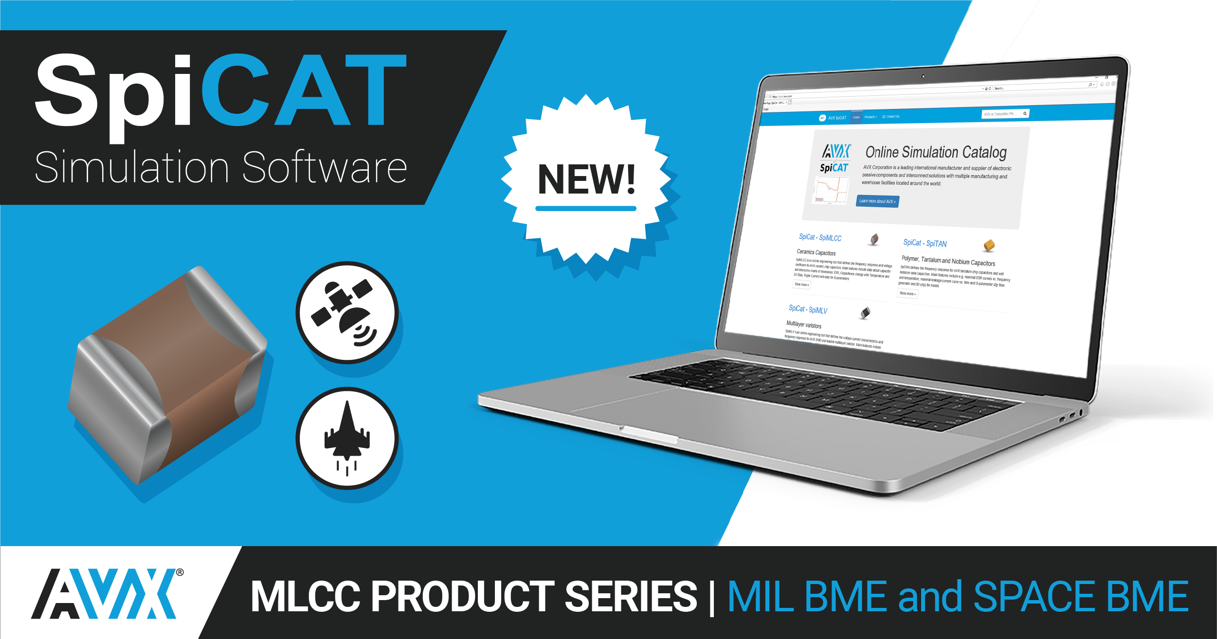 AVX Updates its SpiCAT Online Simulation Tool with New MLCC Product Series