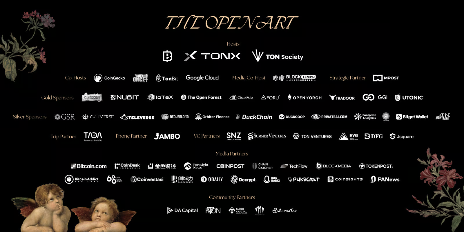 The Open Art Sponsors and Partners (TONX)