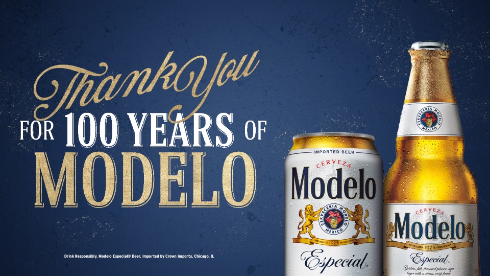 Thank You for 100 Years of Modelo Hero Image