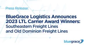 BlueGrace Logistics 2023 LTL Carrier Award Winners