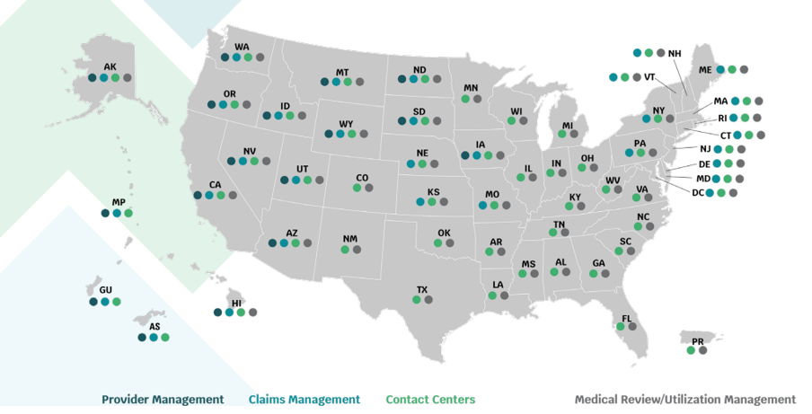 Noridian provides administration and support services across the nation