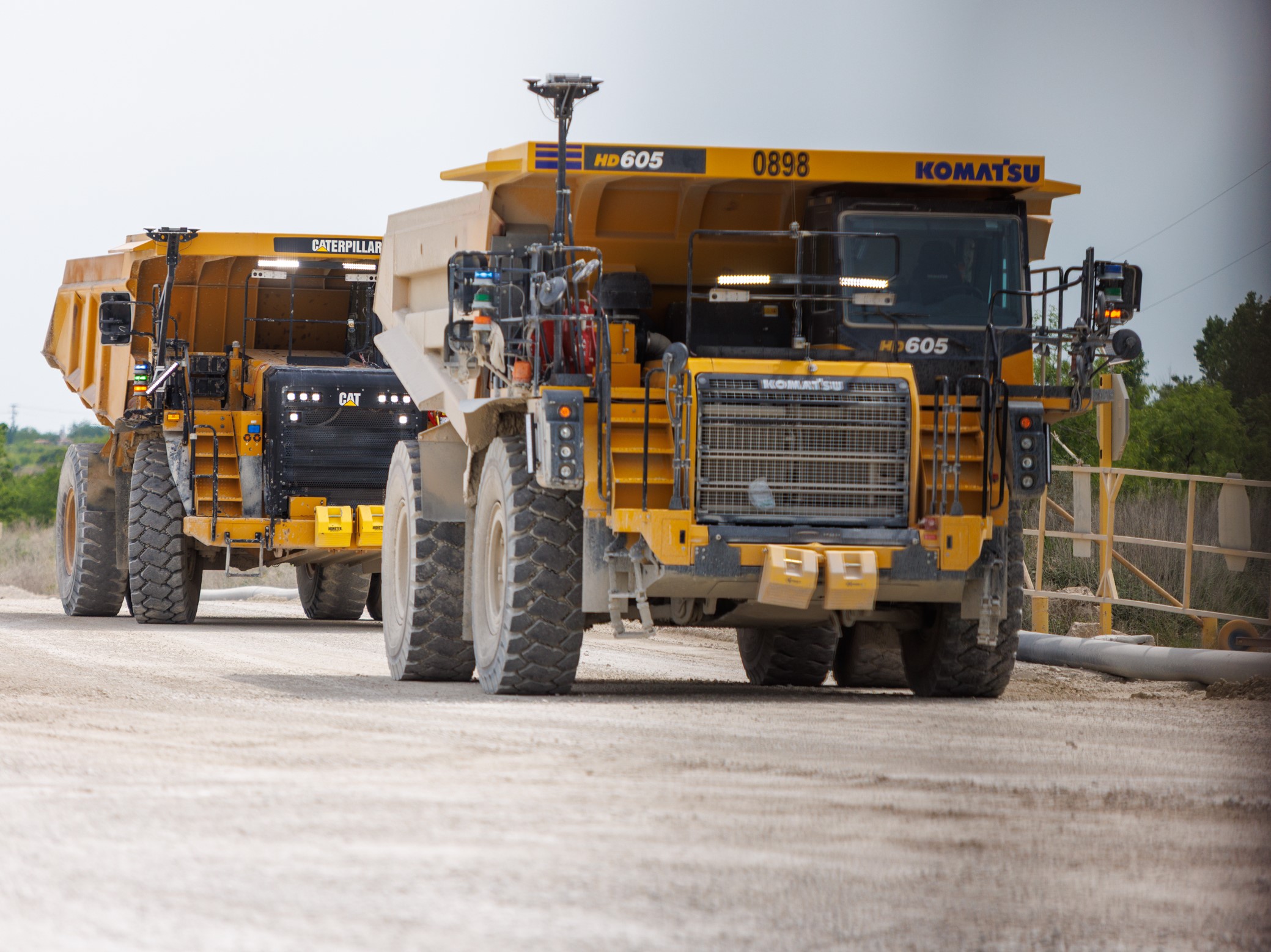 Autonomous Haul Trucks at Lake Bridgeport Quarry