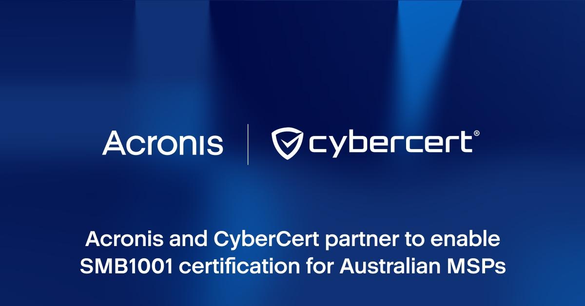 Acronis_CyberCert Partnership