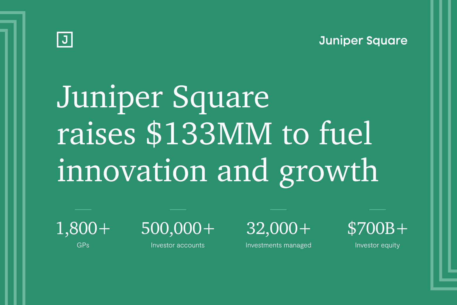 Juniper Square cements leadership position in private markets with $133MM fundraise led by Owl Rock, a division of Blue Owl, with additional investments from Ribbit Capital, Redpoint Ventures, Felicis Ventures, Fifth Wall and Pappy Capital.