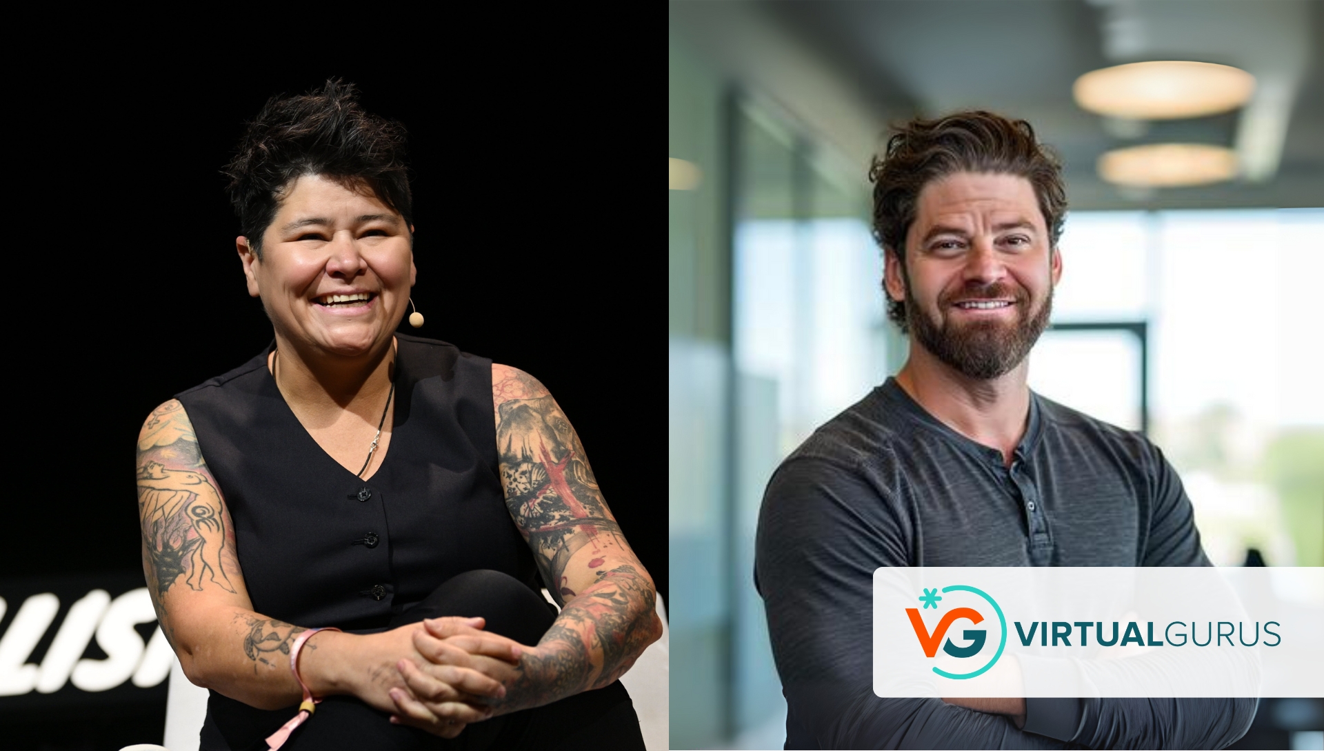 Bobbie Racette, Founder & President and  Elliot Schneier, CEO of Virtual Gurus