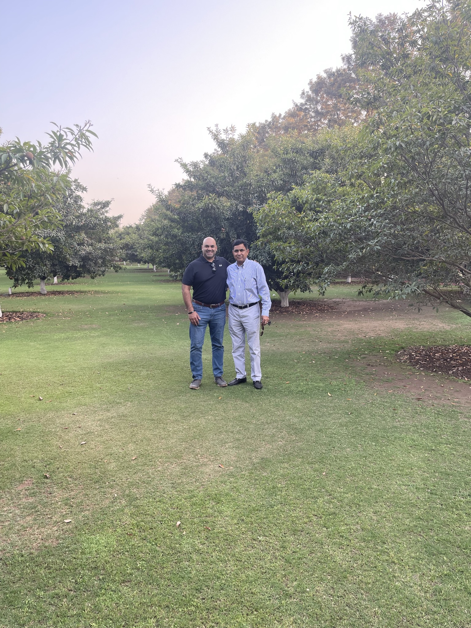 Recognizing the need for an alternative to the endangered Pygeum africanum, the research team at Cepham analyzed various species in the Prunus genus. Commonly known as plum trees, Prunus domestica, emerged as a promising candidate due to its remarkable phytochemical composition. Pictured left to right, Sameer Joshi, COO of Cepham, and Pawan Goel, owner of Experimental Organic Farm, where the product was first conceived.