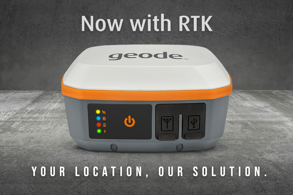 The Geode is now available with RTK corrections.