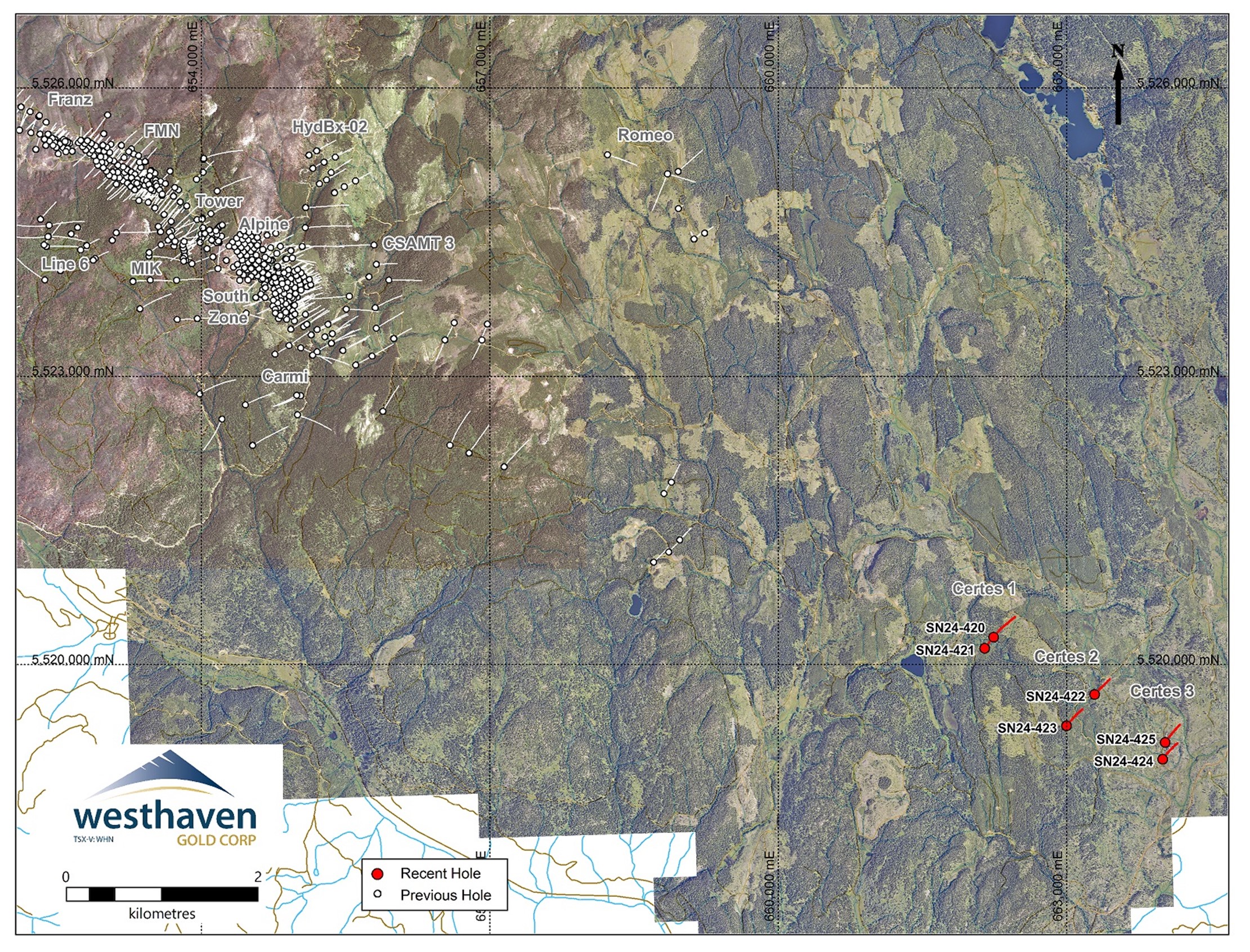 Plan Map of Recent Drilling