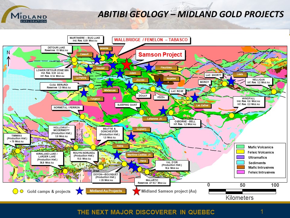 Figure 1 Midland Projects Abitibi