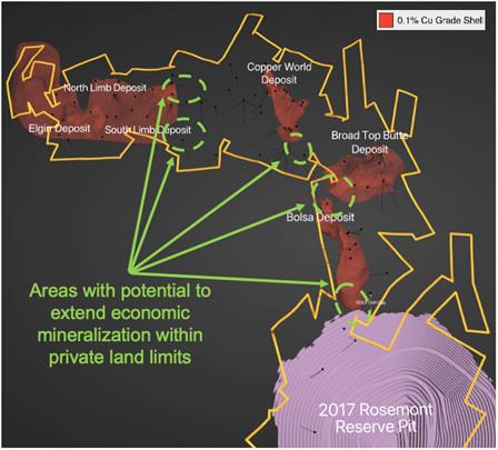 Figure 2: Copper World Continued Exploration Potential