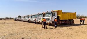 Mobilization of Sila heavy equipment to the Bomboré Gold Project 1