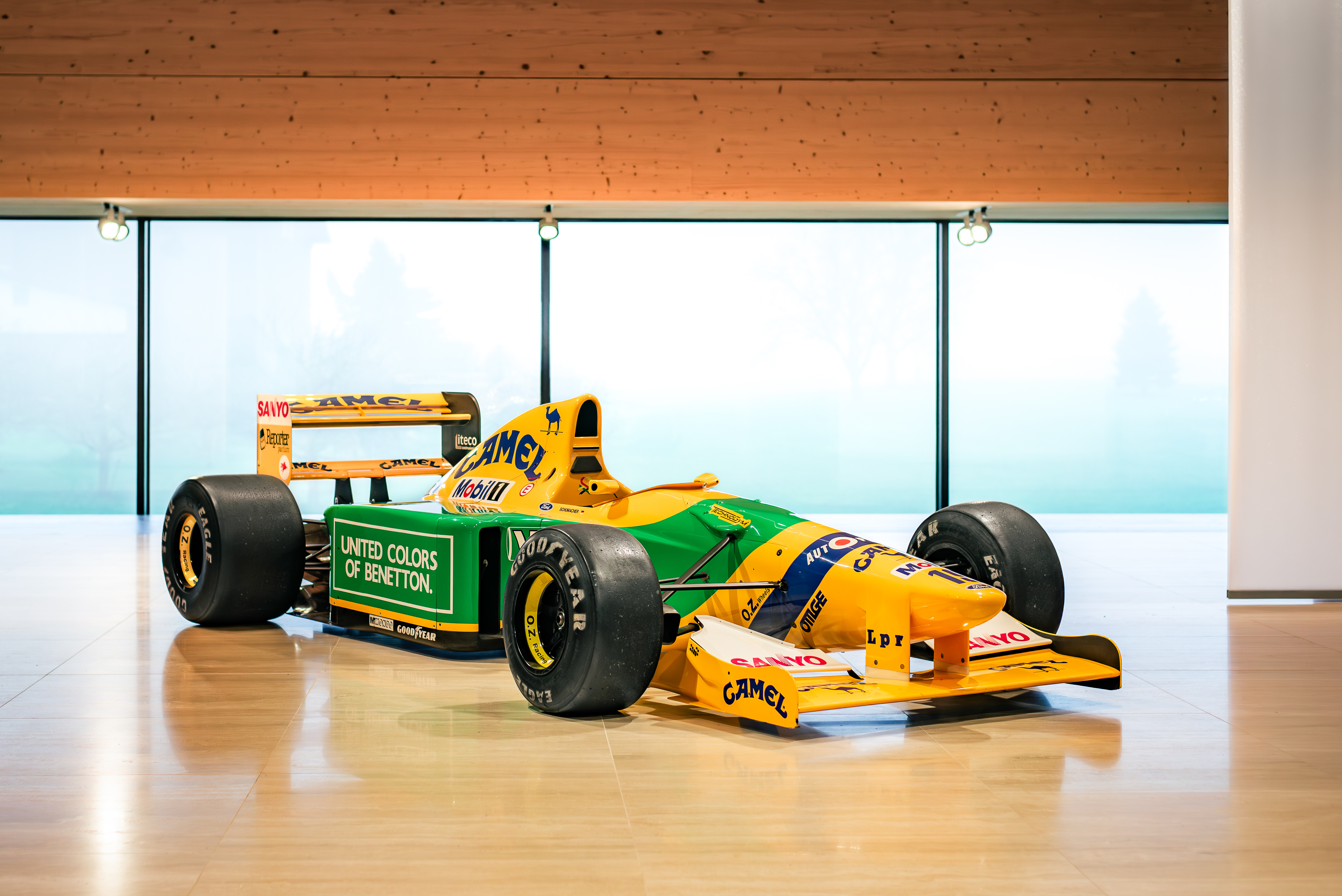Michael Schumacher’s first Formula One Grand Prix-winning 1992 Benetton B192-05 pictured before its offering in Broad Arrow’s Global Icons: Europe Online Auction, open for bidding 23-30 January 2026.