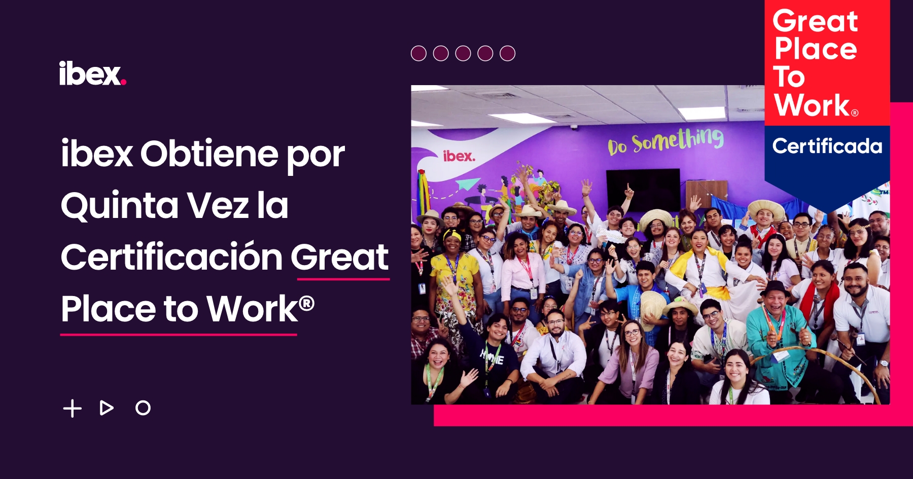 ibex Obtiene por Quinta Vez la Certificación Great Place to Work® en Nicaragua