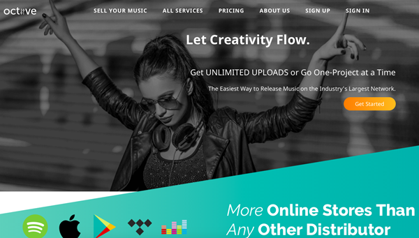 Let Creativity Flow. Octiive offers both unlimited upload plans and distributes to more online stores than anyone else. www.octiive.com