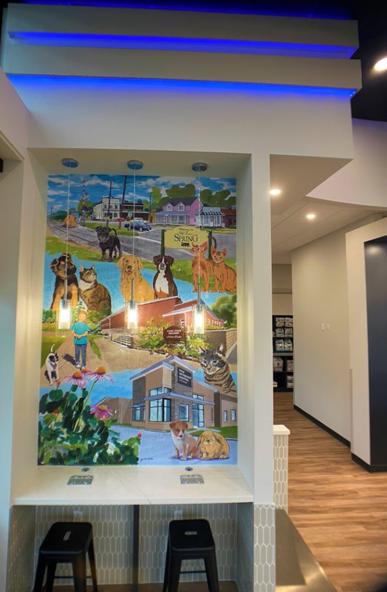 Interior photo of Cole Veterinary Hospital at Harmony in Spring, Texas