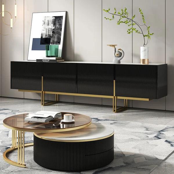 Homary Modern TV Stand – Sleek & Versatile