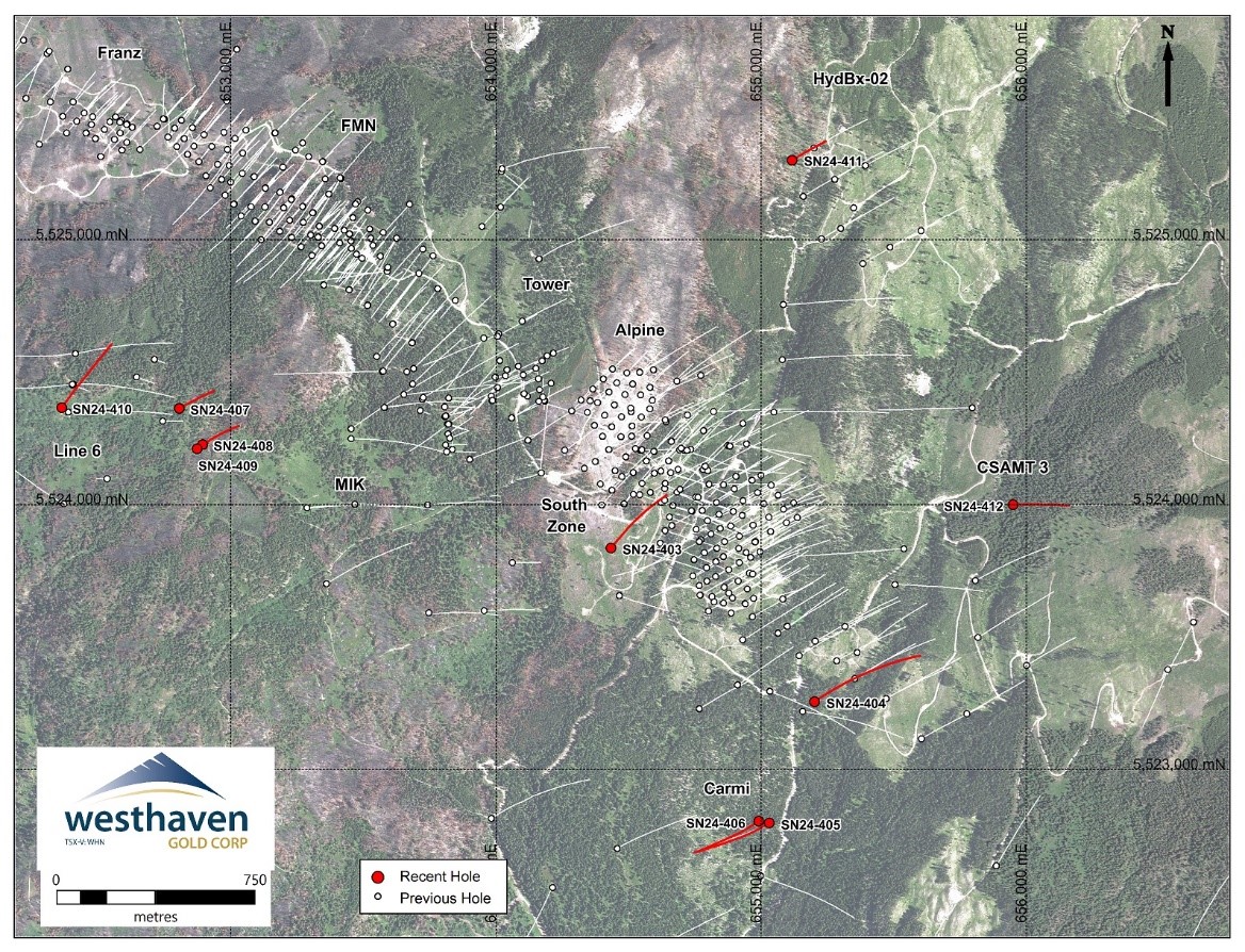 Plan Map of Recent Drilling