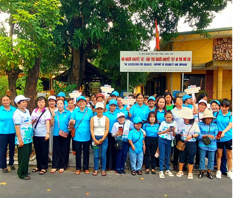 The touching moment of people with disabilities participating in UpRace 2023