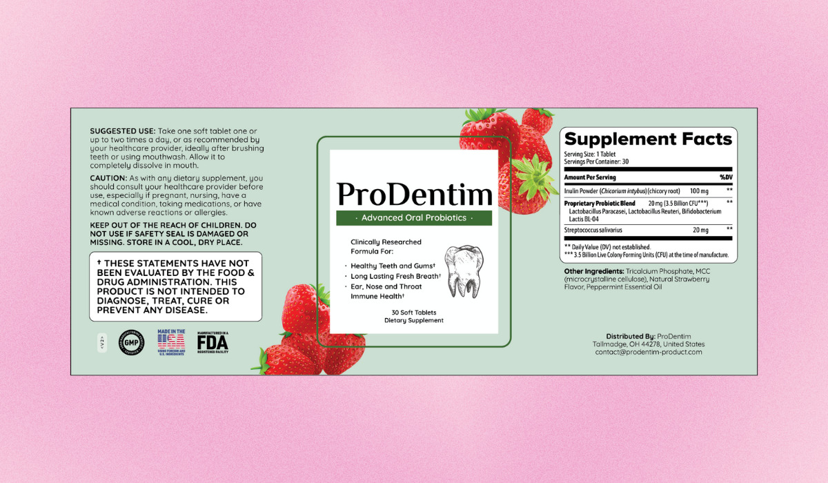 ProDentim Supplement Facts