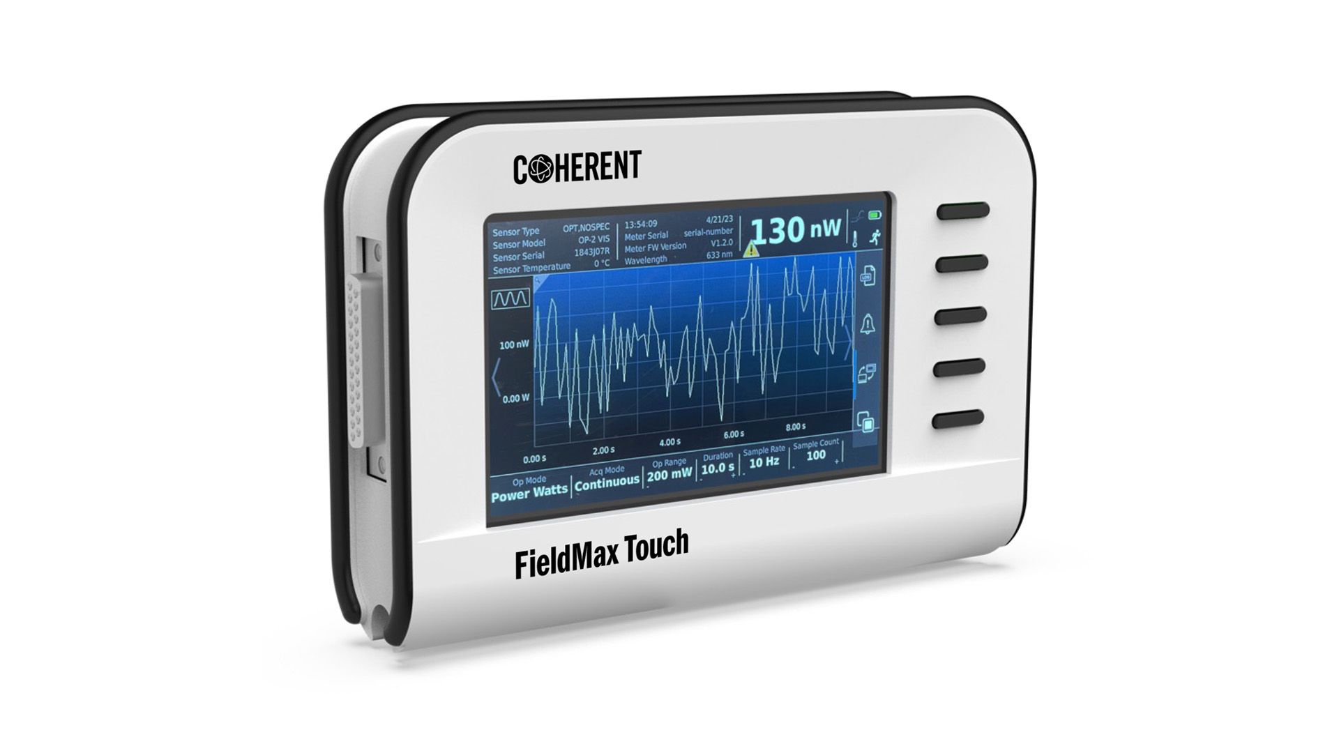 Coherent Introduces FieldMax Touch and FieldMax Touch Pro: Rugged 5″ Touchscreen Laser Power & Energy Meters with 1 kHz Pulse Capture