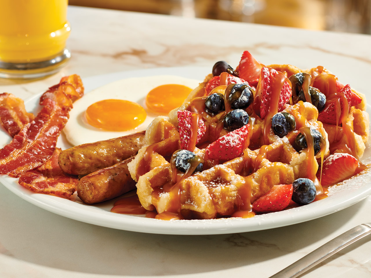 Denny's New Berry Waffle Slam®