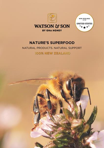 Oha Honey, one of New Zealand’s leading producers of premium Manuka honey, is bringing its global flagship brand, Watson & Son, to the United States.

