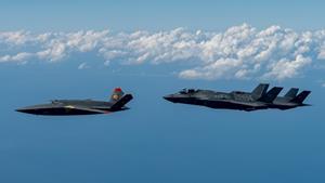 Valkyrie in Flight with Crewed 5th Gen Fighters