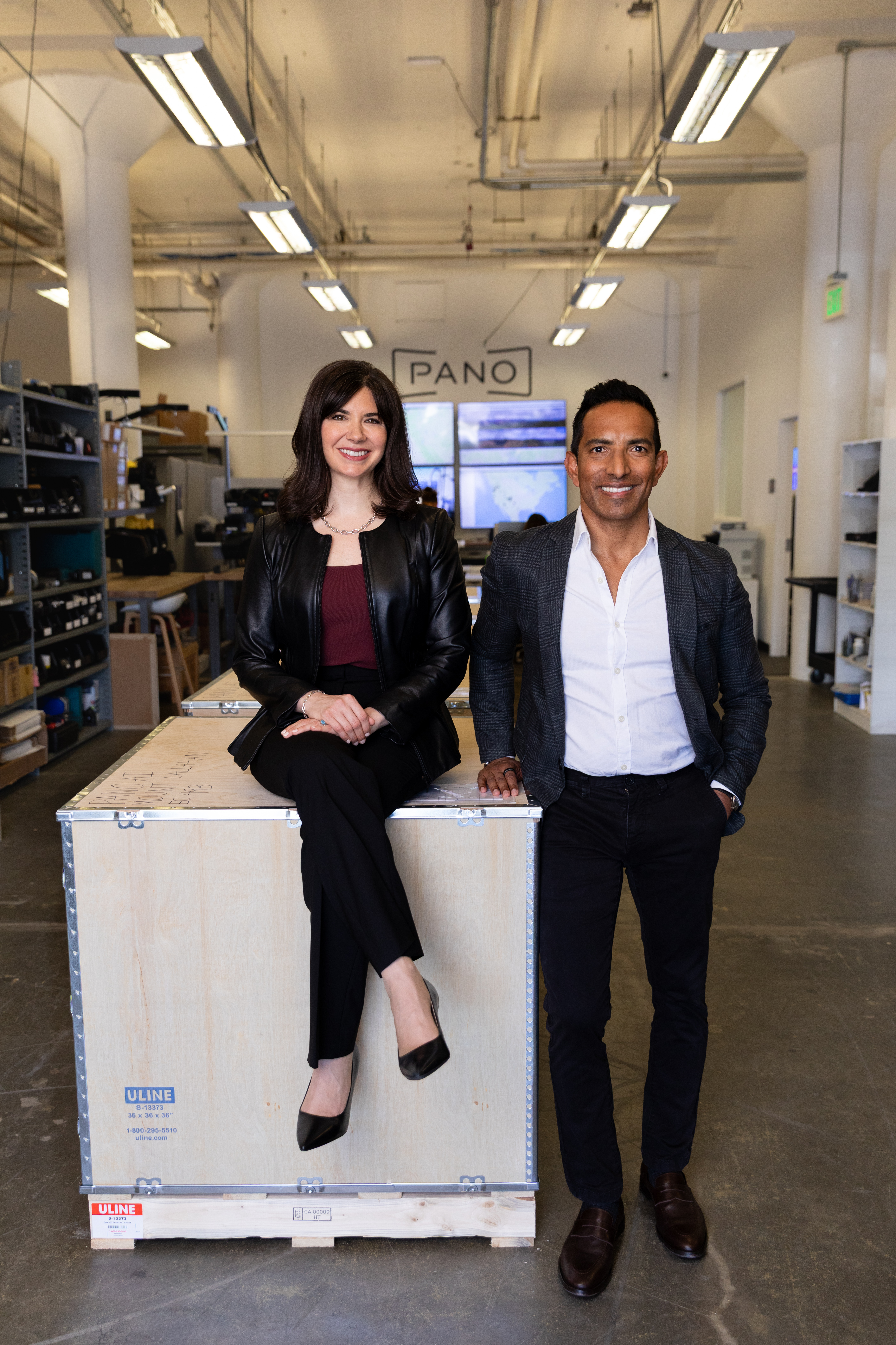 Co-fondateur de Pano Ai (L) Sonia Castner, PDG, et (R) Arvind Satyam, directeur commercial.