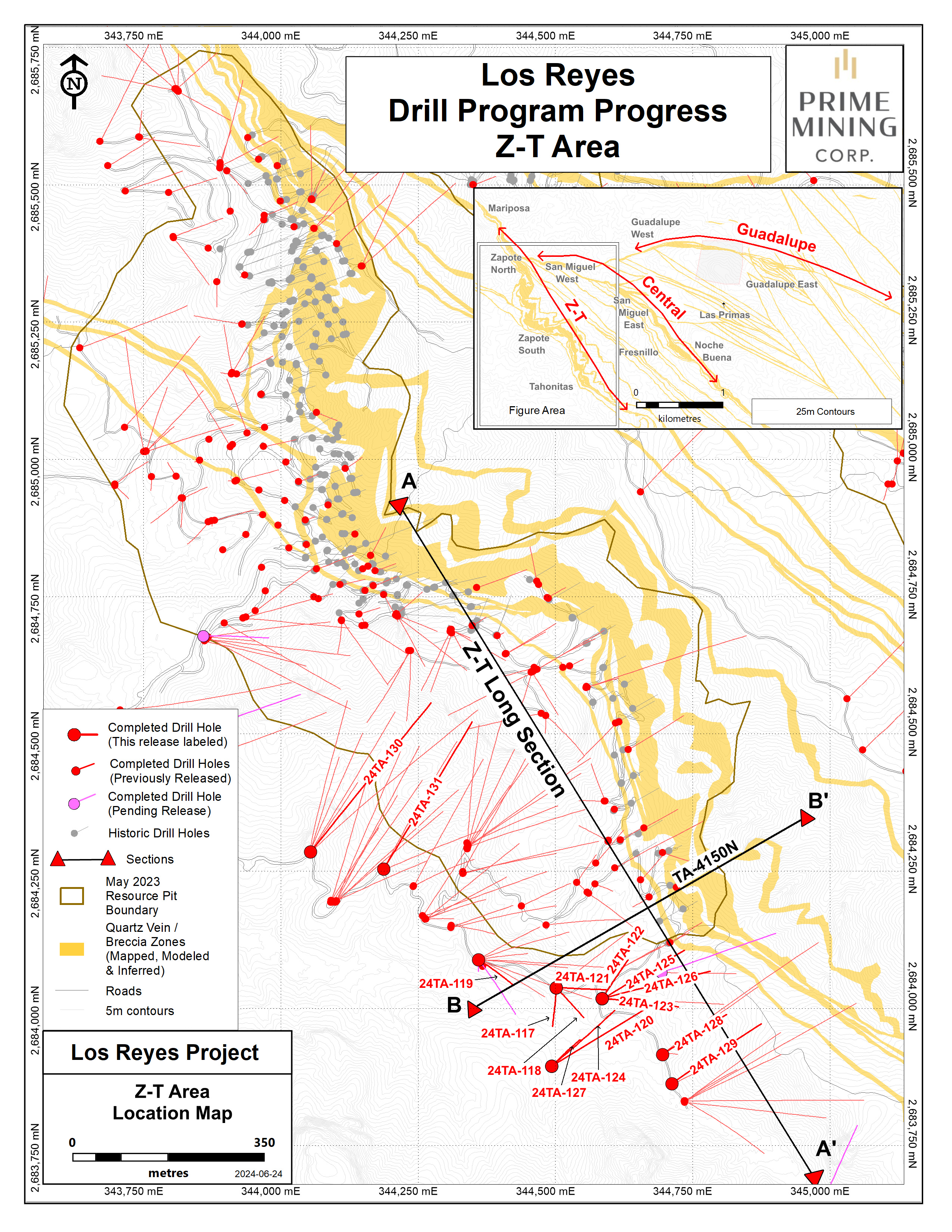 Figure 2 Z-T Drill Program Progress_June 2024