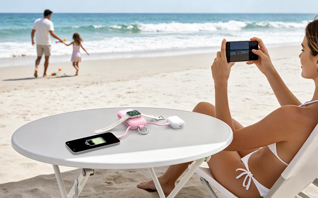 RORRY CharmGo 45W charging iPhone and Apple Watch simultaneously