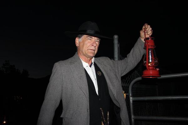 Bill Kight, portraying a Western pioneer of the past