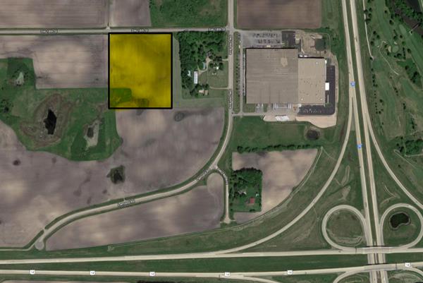 Location of Minimizer’s new facility – highlighted in yellow – being built in Owatonna, Minn.