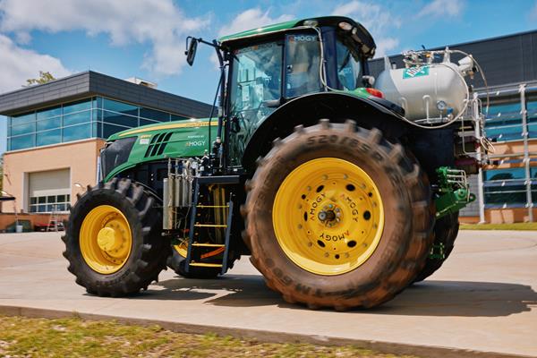 Amogy Inc. demonstrated the first-ever ammonia-powered, zero-emissions tractor on May 25 in Stony Brook, NY. 