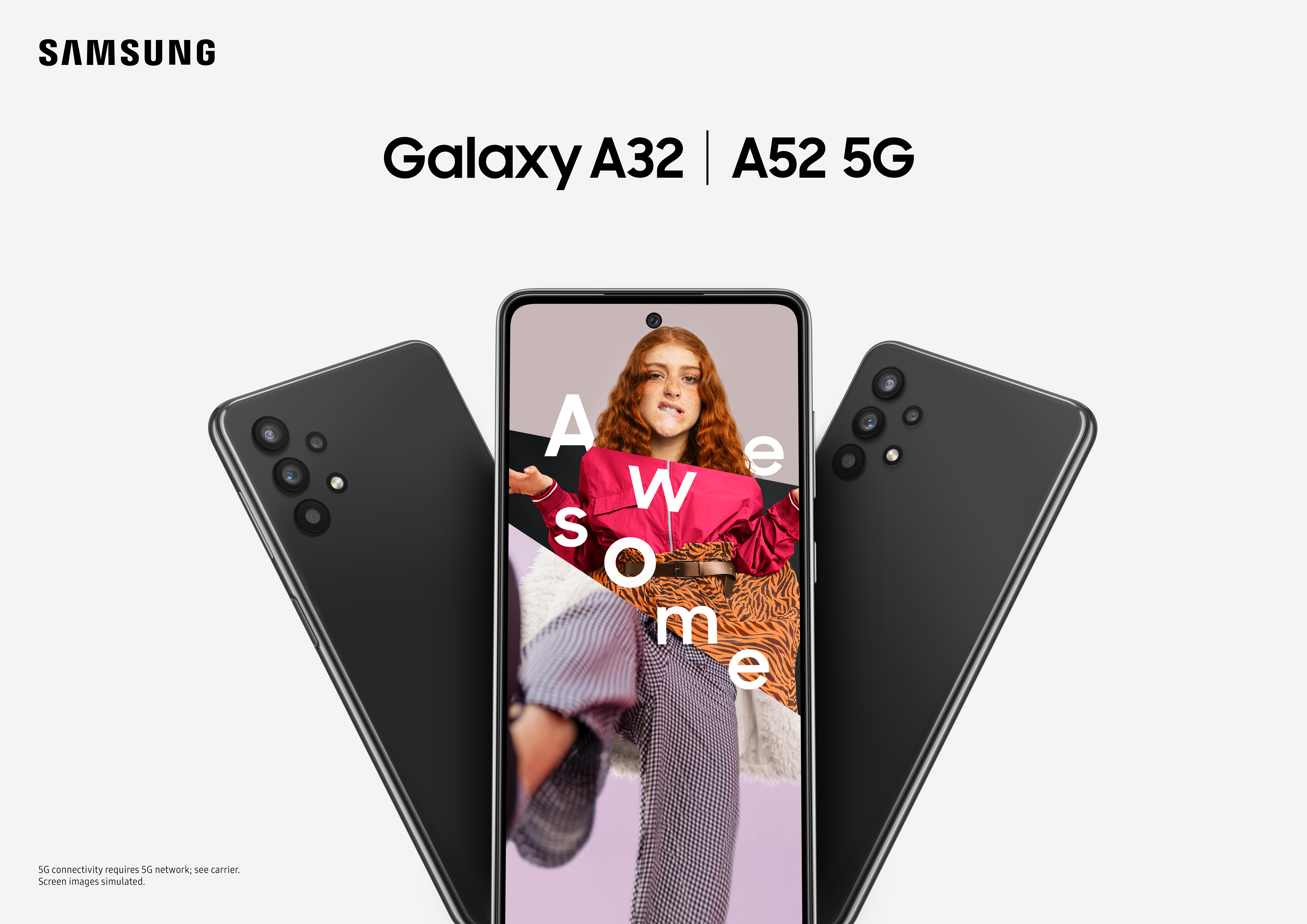 Samsung Galaxy A52 5G et Samsung Galaxy A32 5G