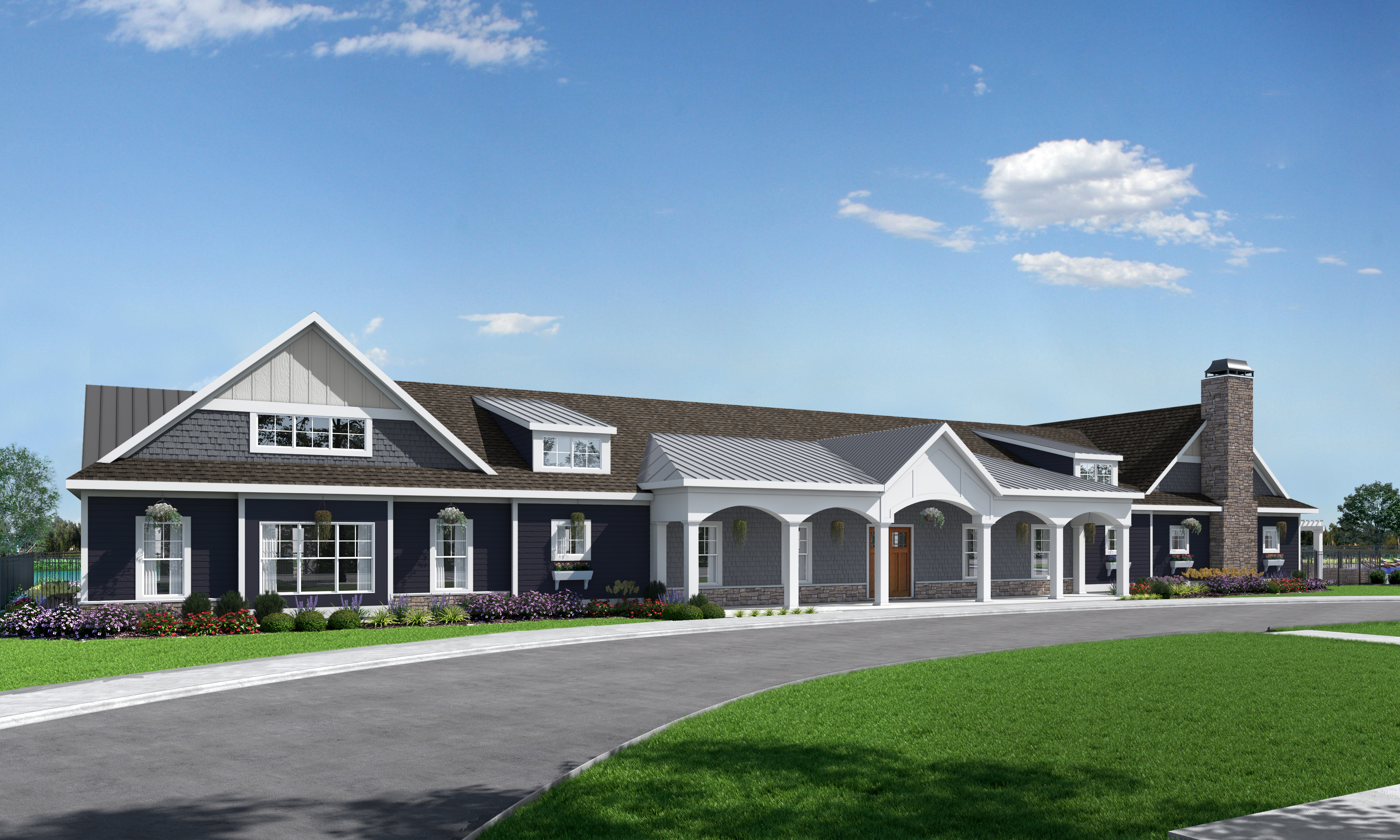Peninsula Lakes future clubhouse rendering.