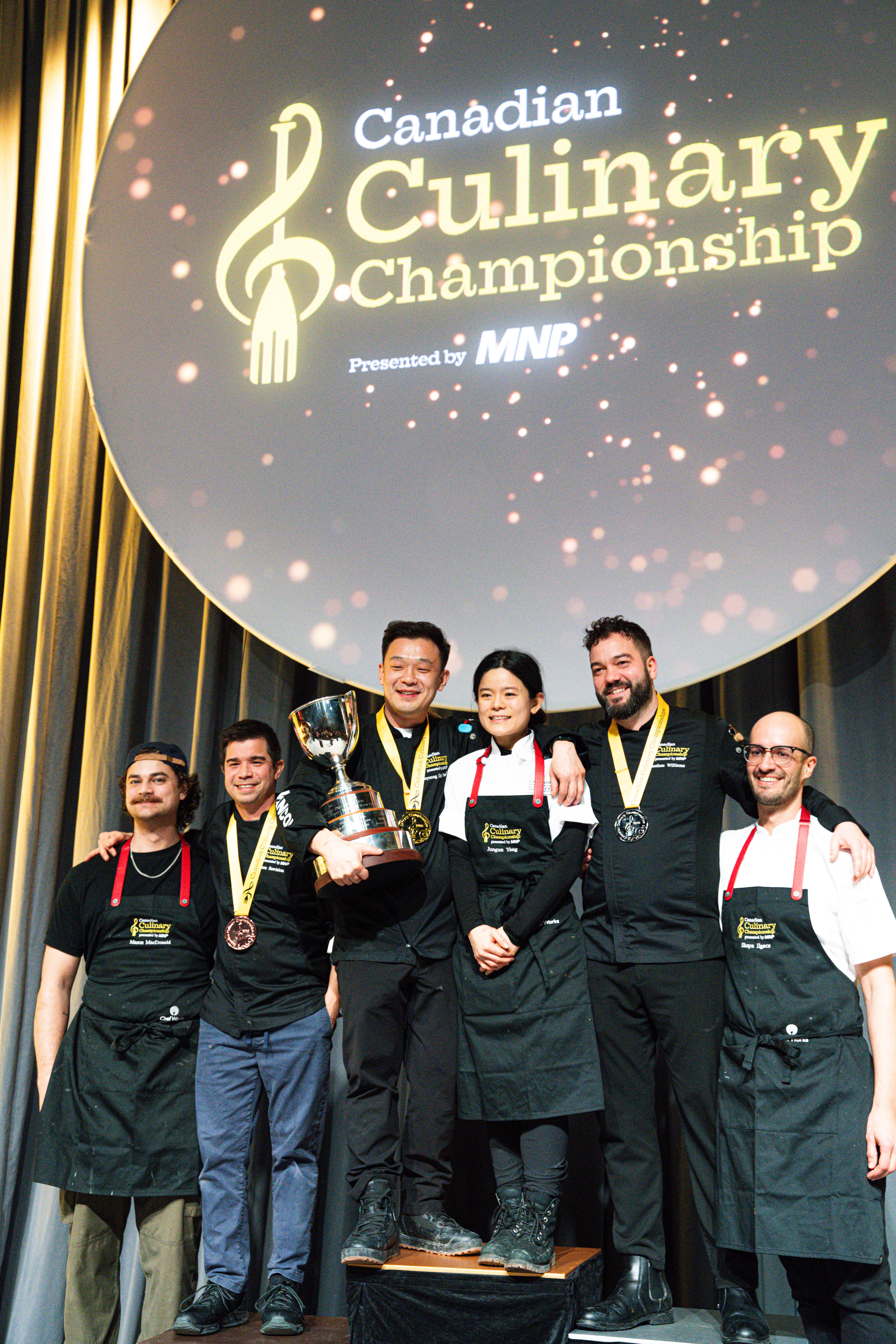 Chef Jay Park and team as winners