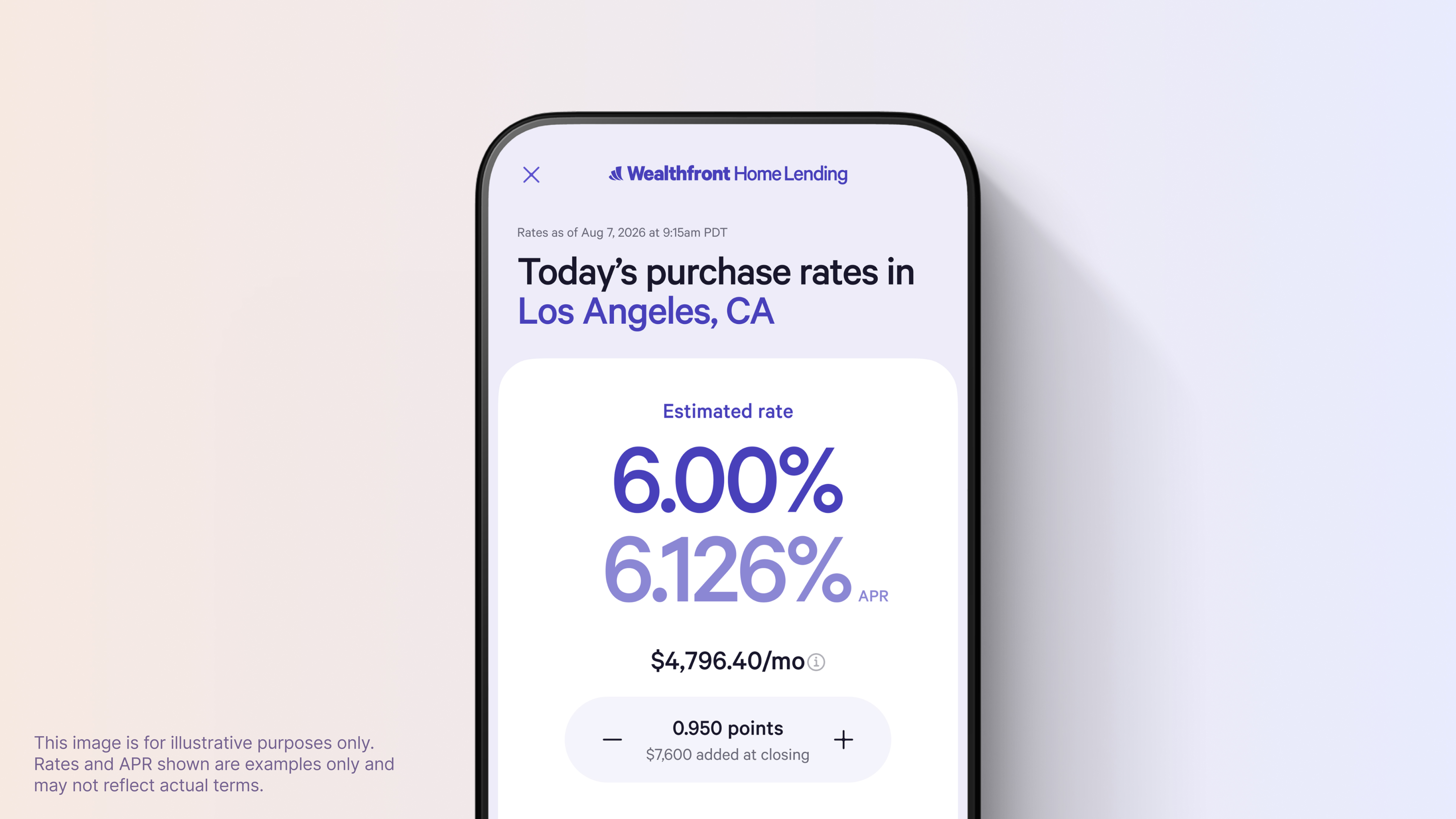 Wealthfront Home Lending Mobile App
