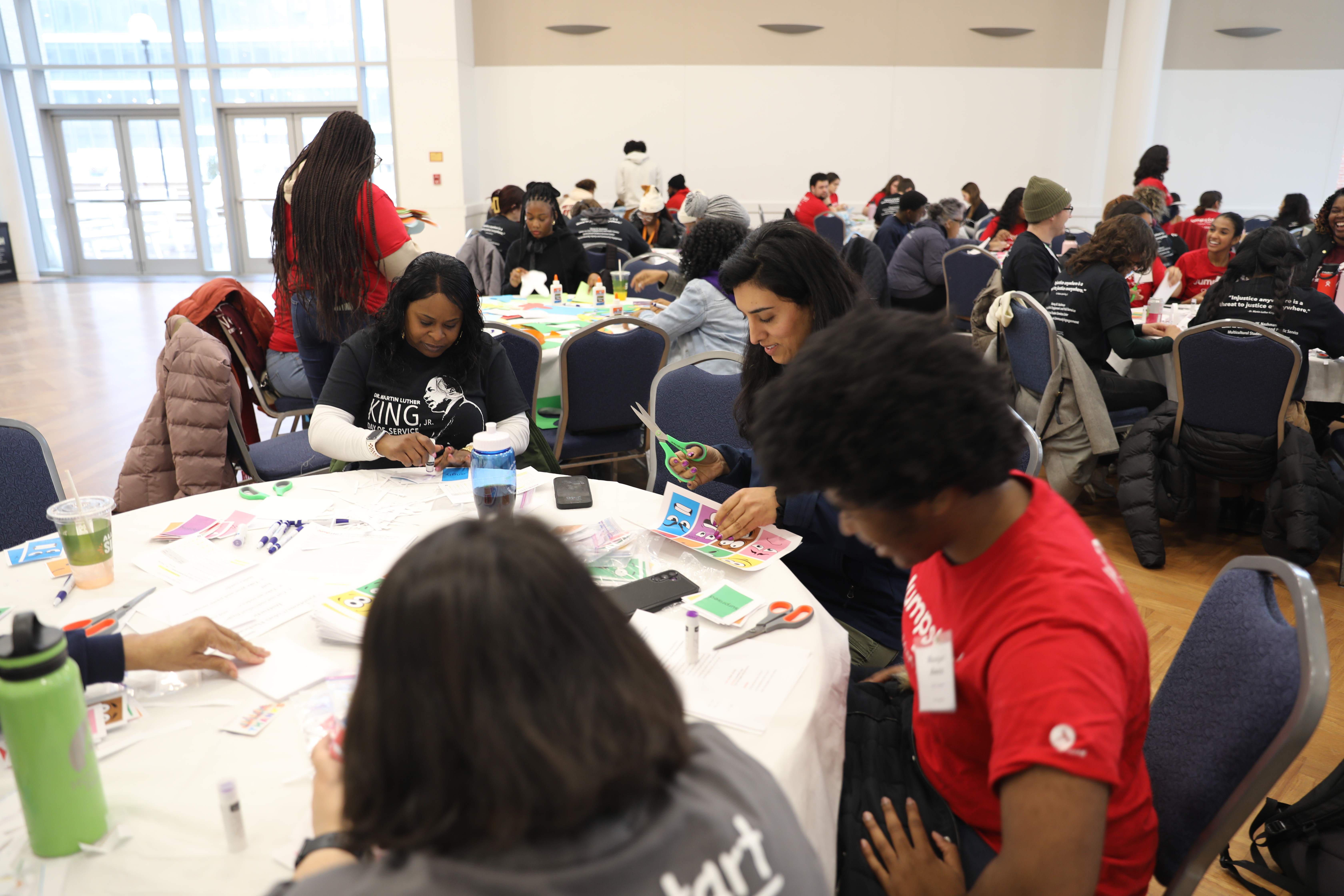 Volunteers serving for MLK Day of Service