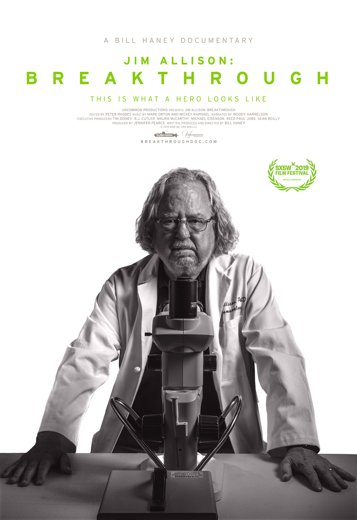 "Jim Allison: Breakthrough" Poster