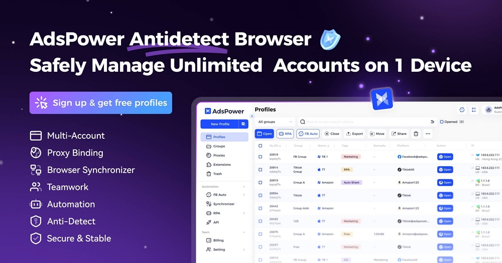 AdsPower Solves the Multi-Account Management Solution