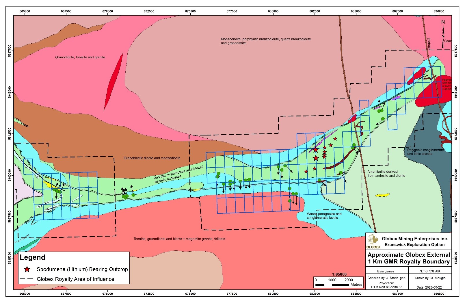 Lac Escale Regional Geology Map