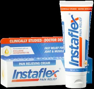 The Instaflex formula combines essential oxygenated oil with menthol to provide fast, targeted relief. Because it uses specially designed oils, less menthol is used, making the product less harsh, but just as effective for pain.