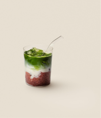 Chia Pudding Matcha Latte