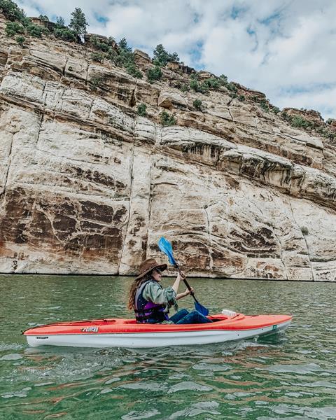 A short drive from Casper, Fremont Canyon is one of Wyoming's best-kept secrets. With rose-colored cliffs and the North Platte River running through it, Fremont Canyon has areas to rock climb and is also an incredible destination for fly-fishing, boating and kayaking.
