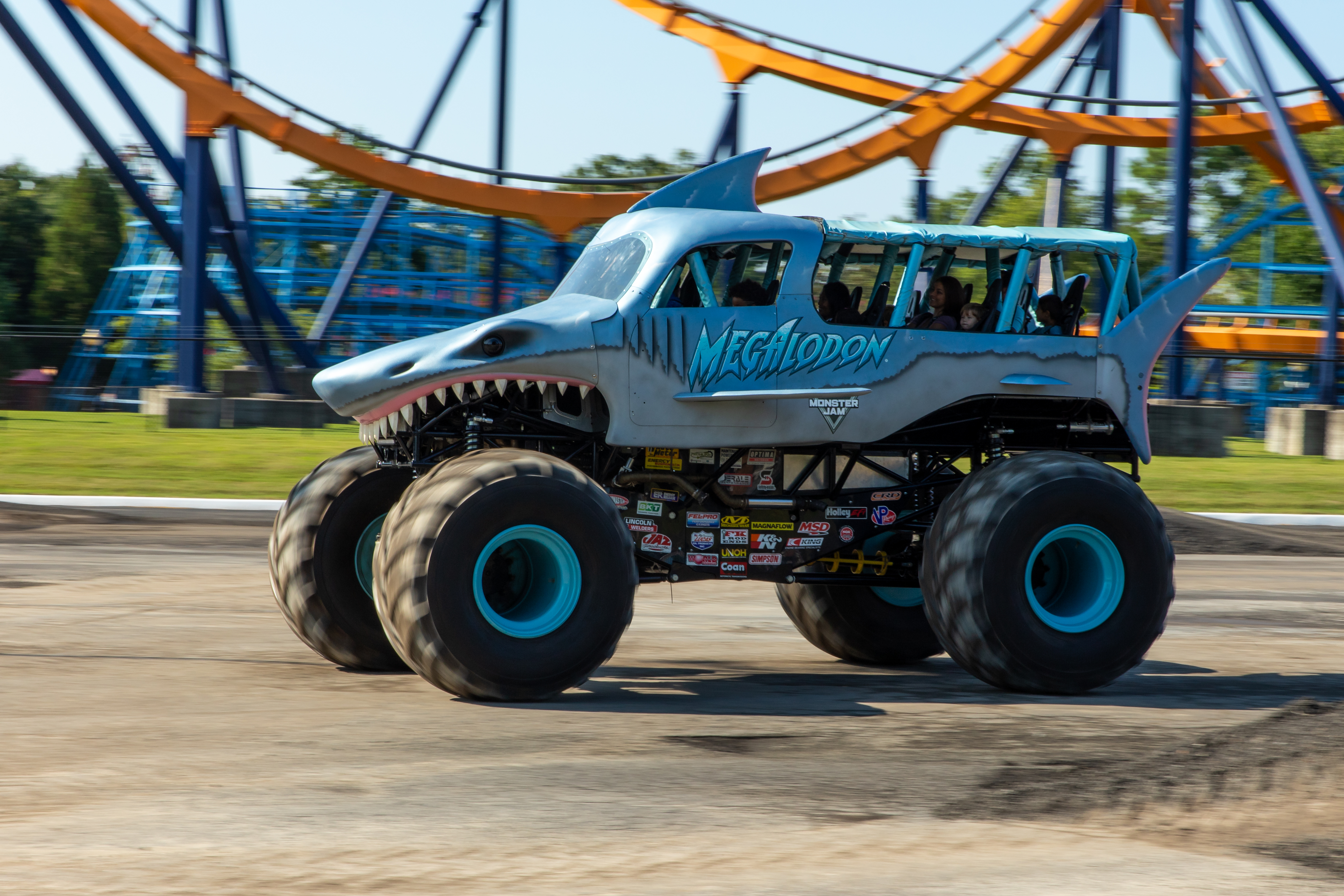Monster Jam® trucks roll into California's Great America this summer, offering a larger-than-life experience where park guests can get nose-to-grille, sit inside and even take an adrenaline-charged ride in a Monster Jam truck. Monster Jam® Thunder Alley™ takes place June 20-July 12.