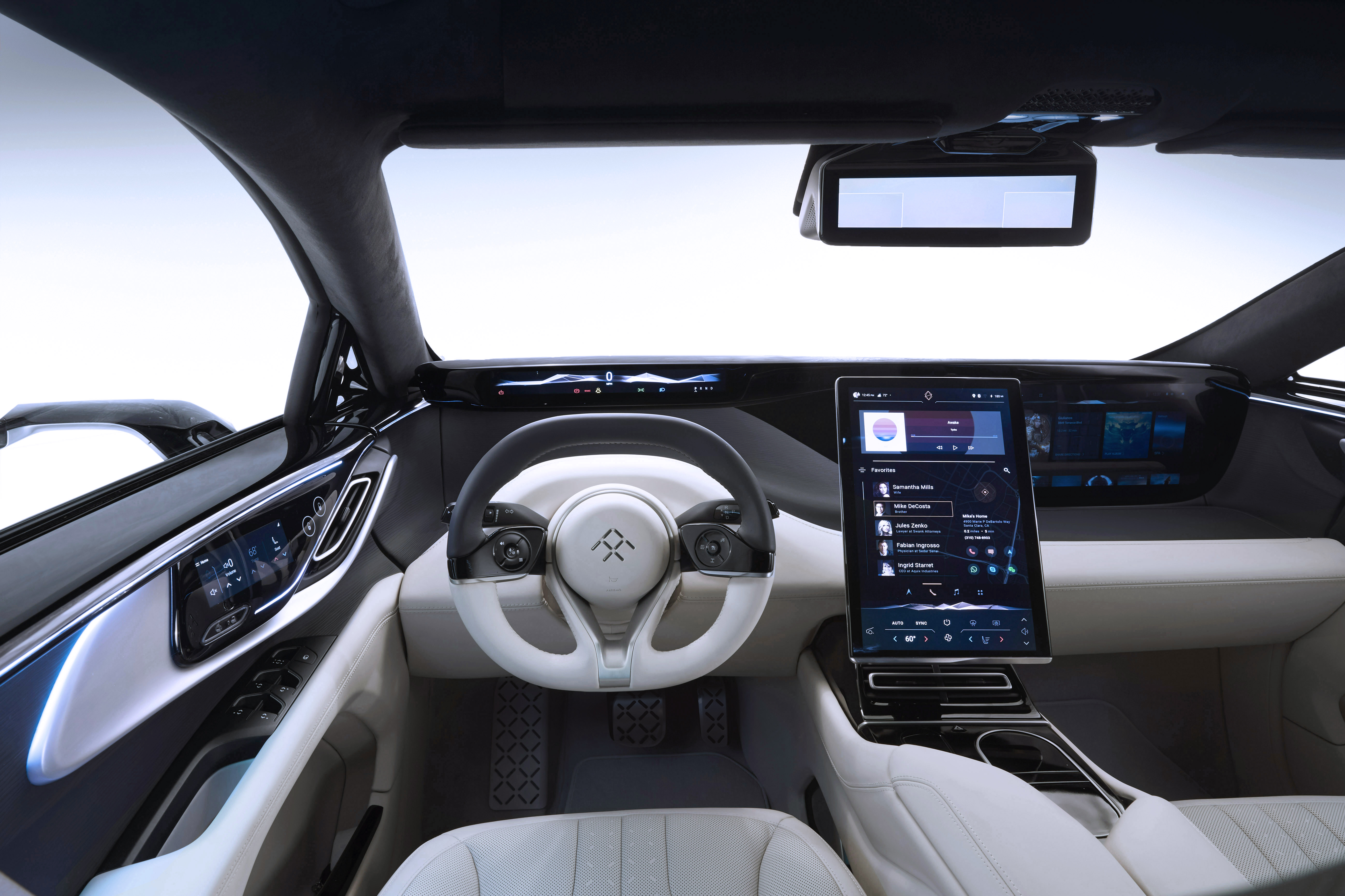 Faraday Future FF 91 Driver's Seat Interior 