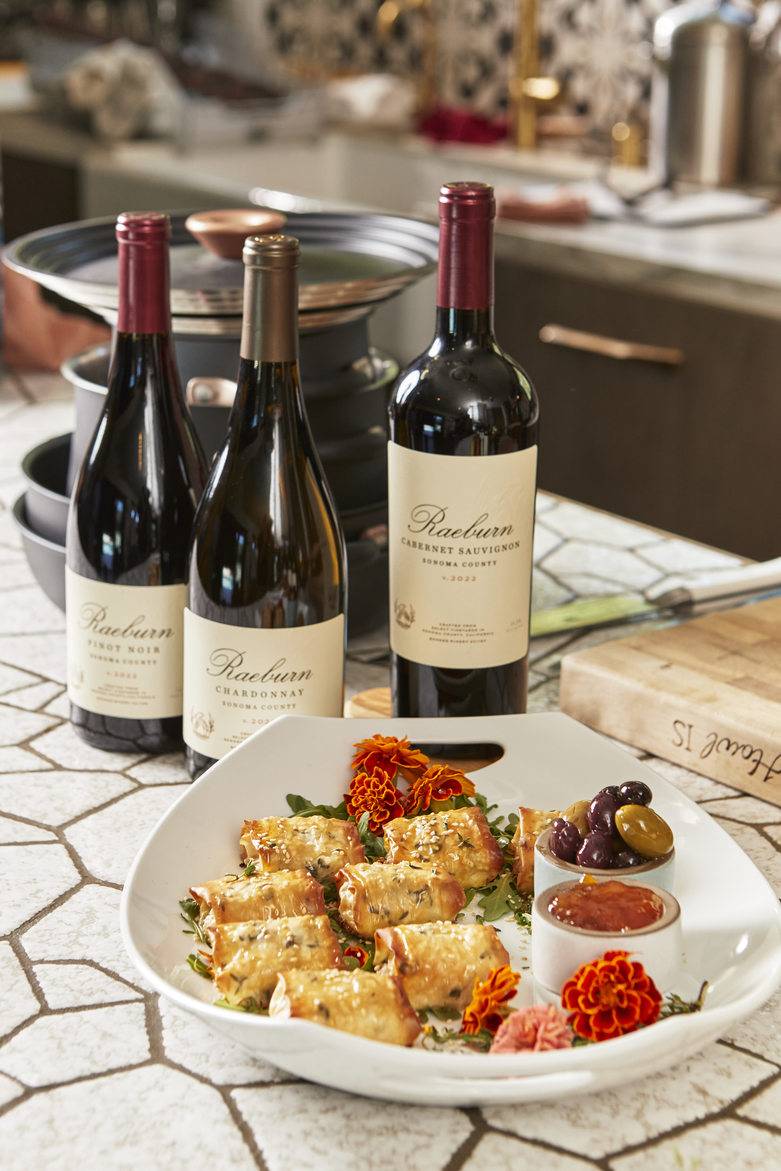 The winery's line of Sonoma County wines, including Cabernet Sauvignon, Chardonnay and Pinot Noir, are classic varietals for pairing with a wide range of festive fare.(Photos by Alan Campbell)