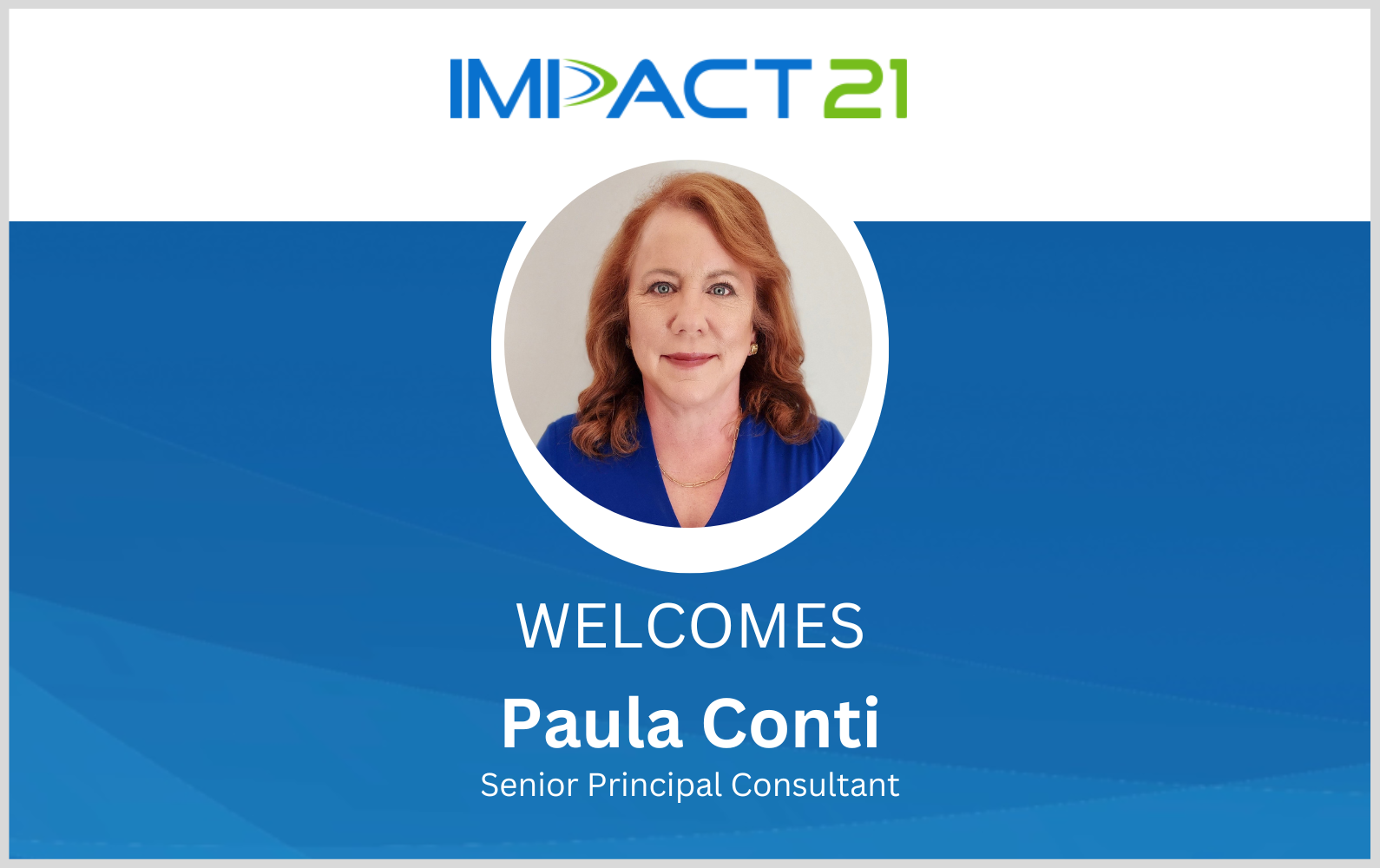 Paula Conti, Sr. Principal Consultant