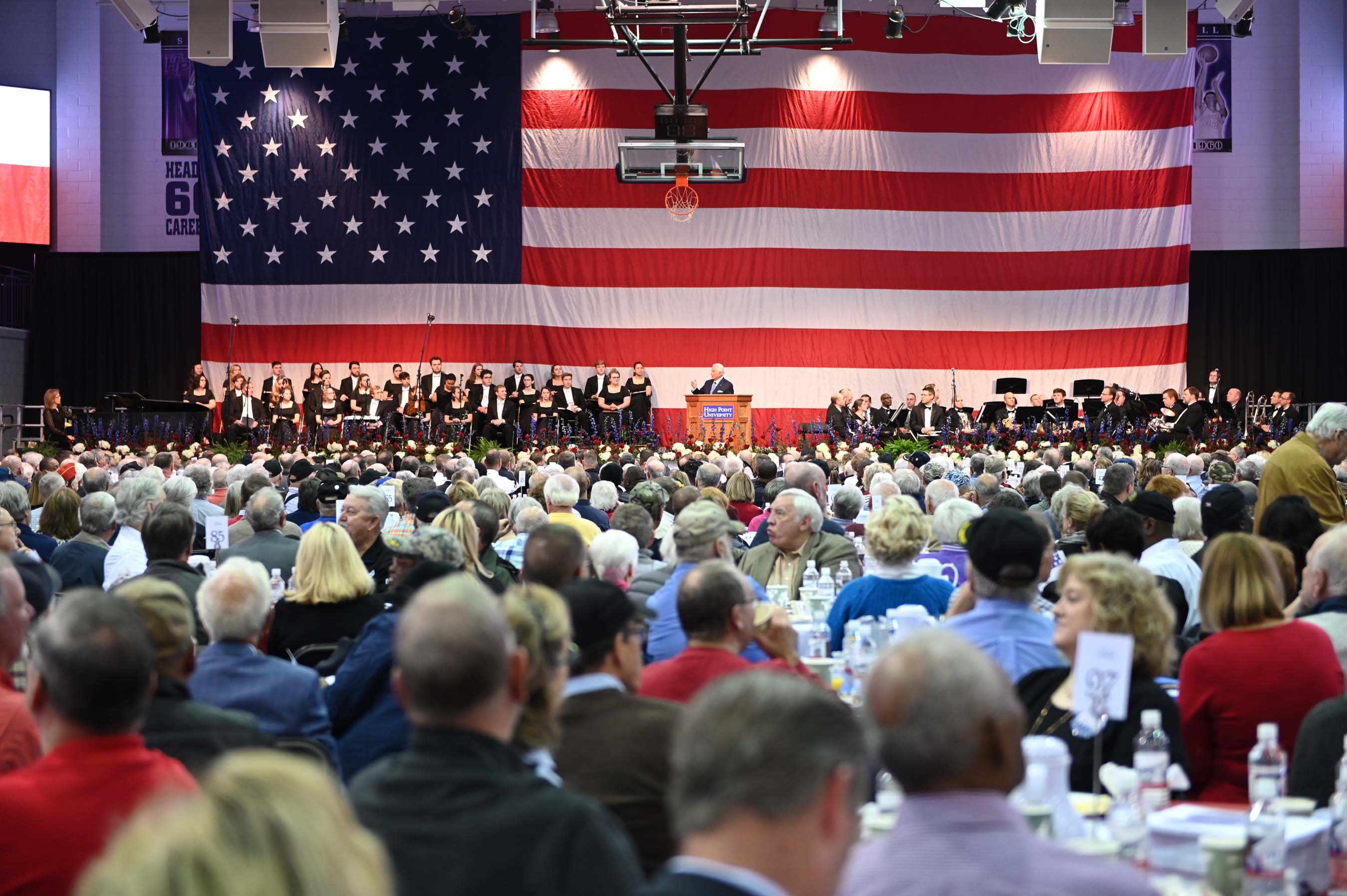 High Point University honored more than 1,000 veterans during its annual Veterans Day Celebration. 