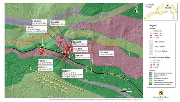 Figure 2: Lynn Lake – Tulune Target Area – Drillhole Plan Map